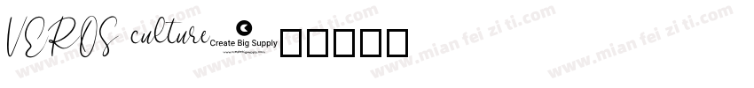 VEROS culture字体转换
